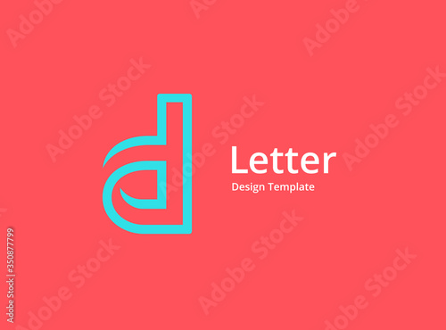 Letter D logo icon design template elements