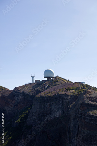 Mountain peak Pico do Arieiro at Madeira island, Portugal photo