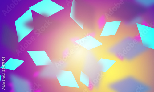 Blue rhombuses are randomly...
