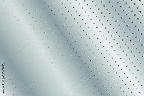 Abstract monochrome halftone background. Futuristic panel. Design element for web banners, posters, cards, wallpapers, sites. Gray metallic, gradient. Vector illustration.