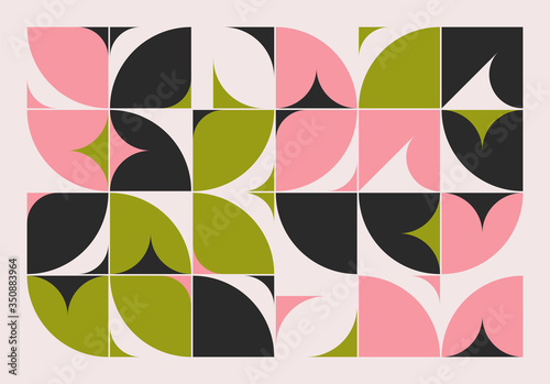 Unusual Abstract Geometric Artwork Composition