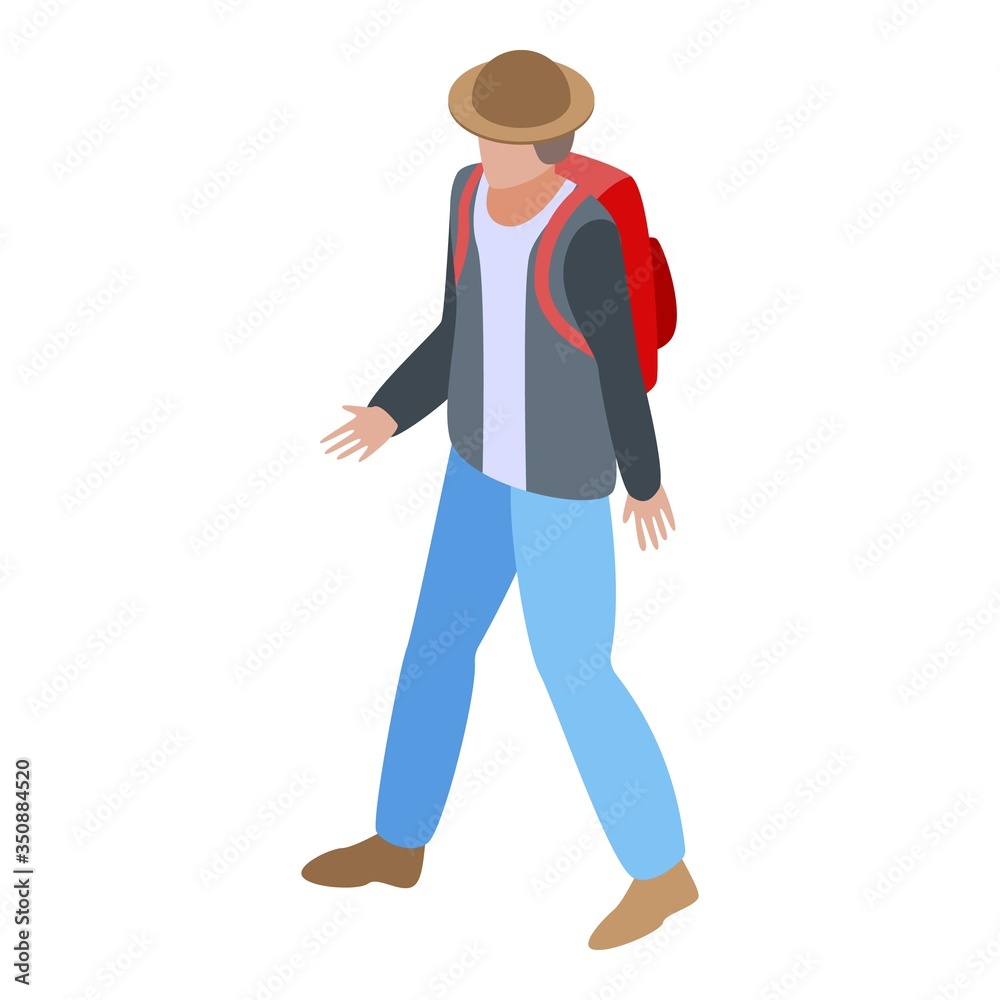 Ecology man icon. Isometric of ecology man vector icon for web design isolated on white background