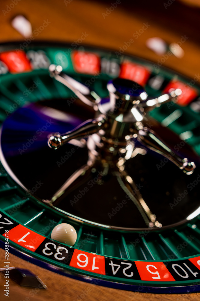 Roulette table close up at the Casino Roulette table close up at the Casino