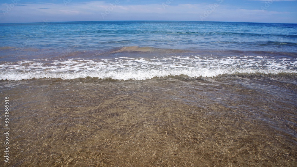 Transparent warm sea