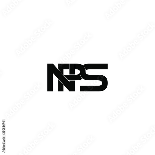 nps letter original monogram logo design