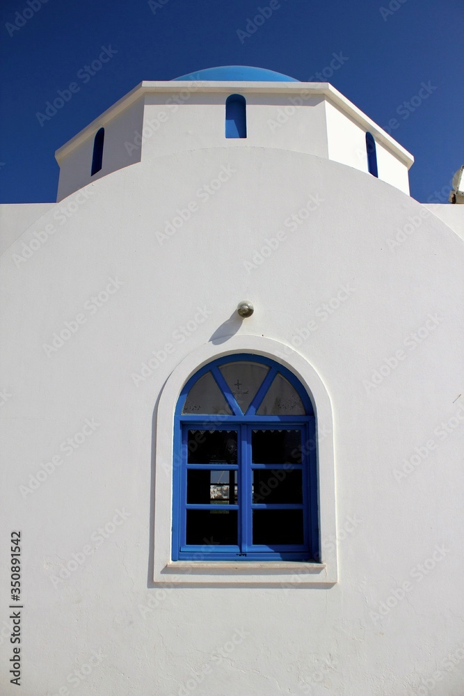 Church in Antiparos town. Antiparos island, Cyclades islands, Greece.