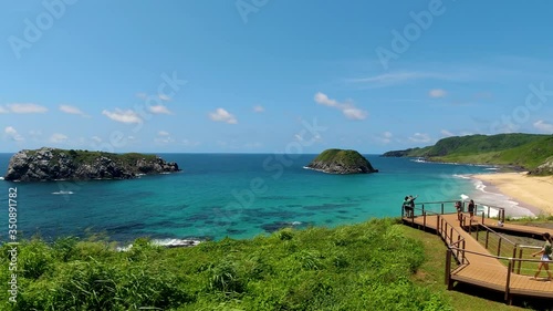 View to the lion beach in Fernando de Noronha Brazil