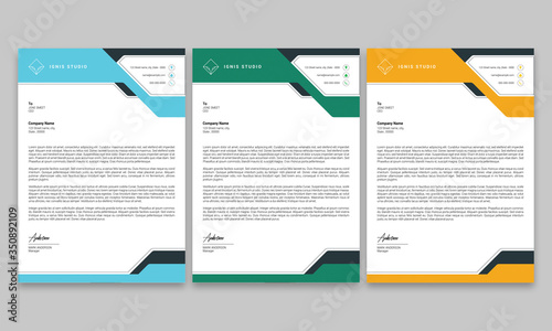 Abstract Letterhead Template