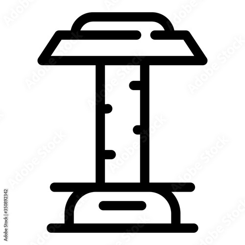 Plastic bird feeders icon. Outline plastic bird feeders vector icon for web design isolated on white background