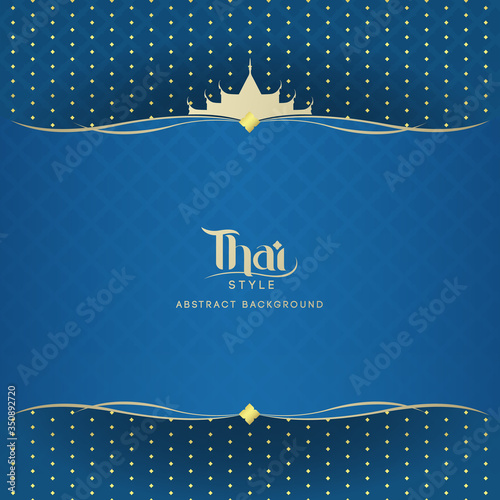 Thai Style Abstract Background. vector illustration