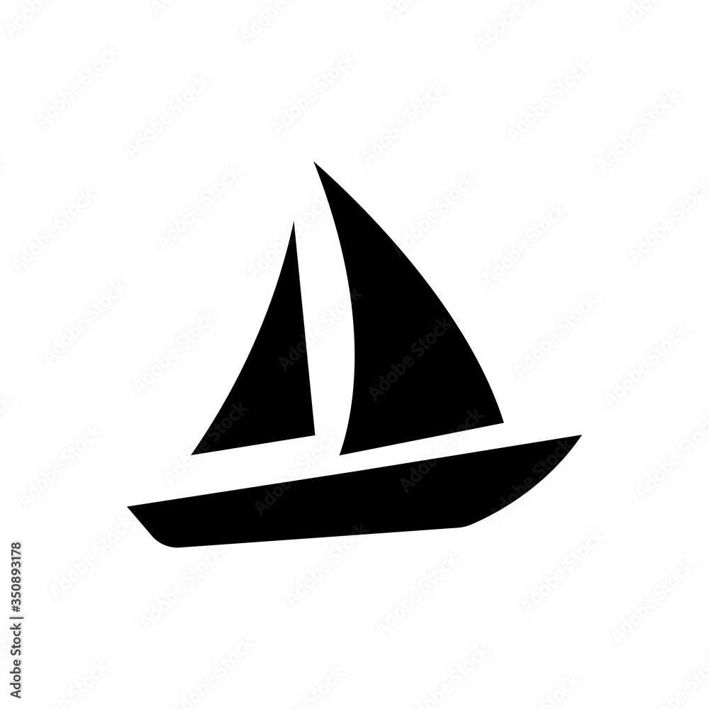 Sailing boat icon