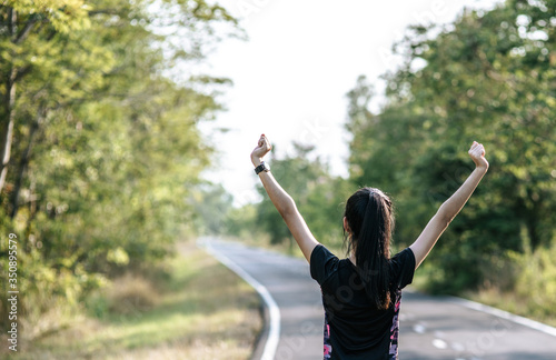 Women warm up before and after exercising.