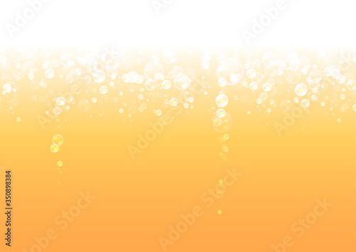 Background wallpaper of beer and tasty beer foam.
