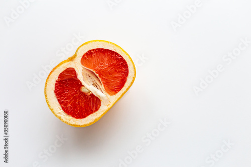 Obraz na płótnie Grapefruit_białe_tło