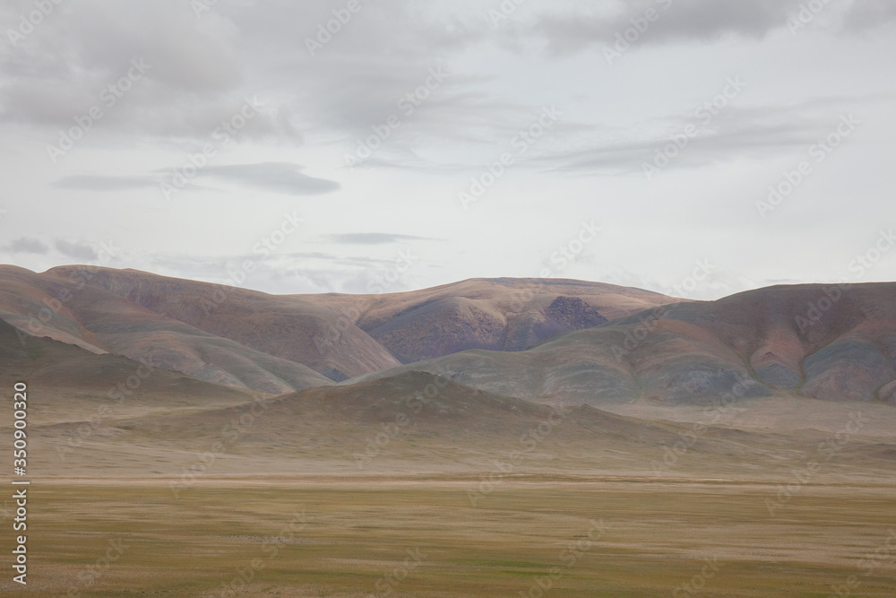 Mongolia landscape. Altai Tavan Bogd National Park in Bayar-Ulgii