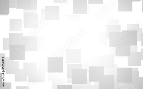 White abstract background. Misty backdrop with grey squares. 3D illustration