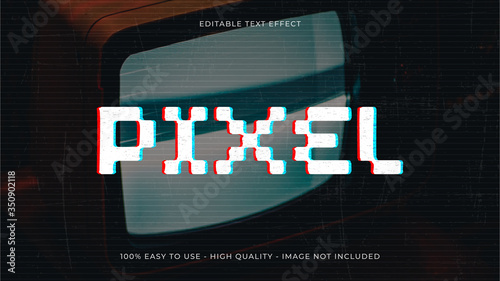 glitch text effect concept