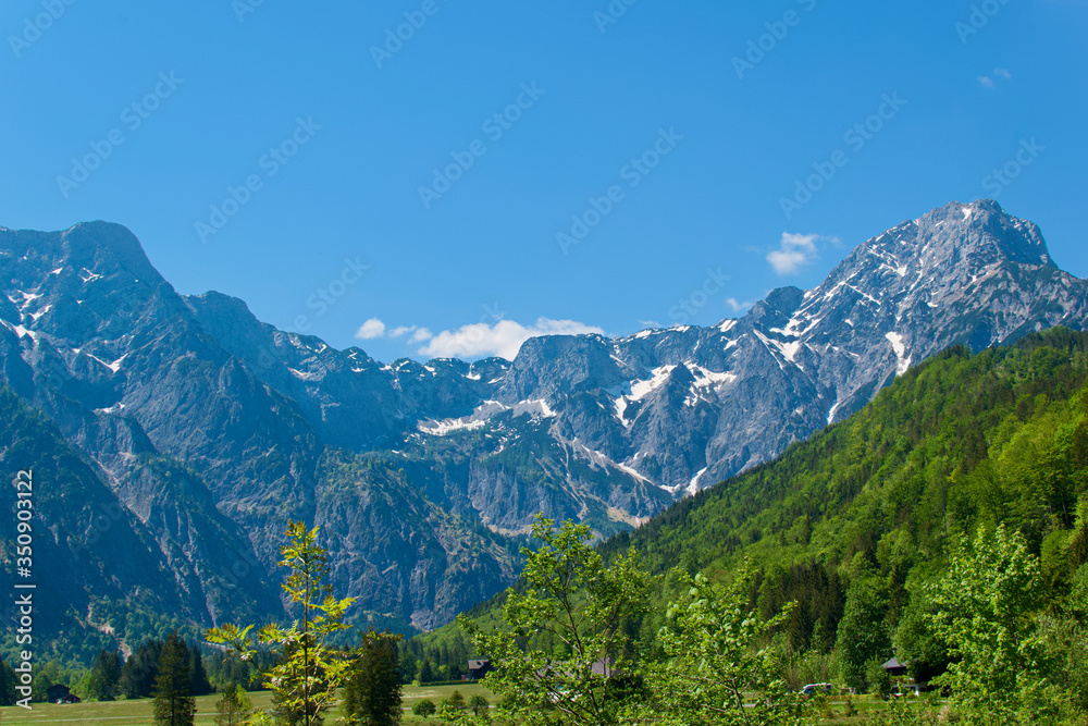 mountain landscape in the alps, Grünau Austria