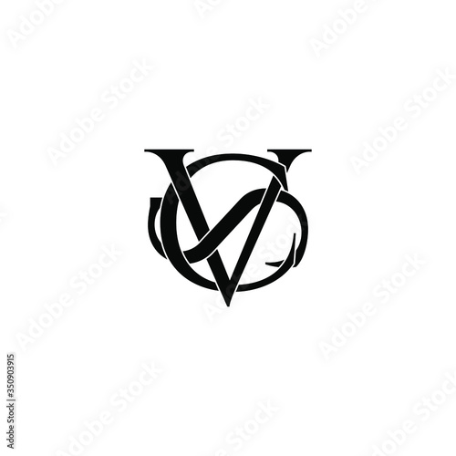 vcs letter original monogram logo design