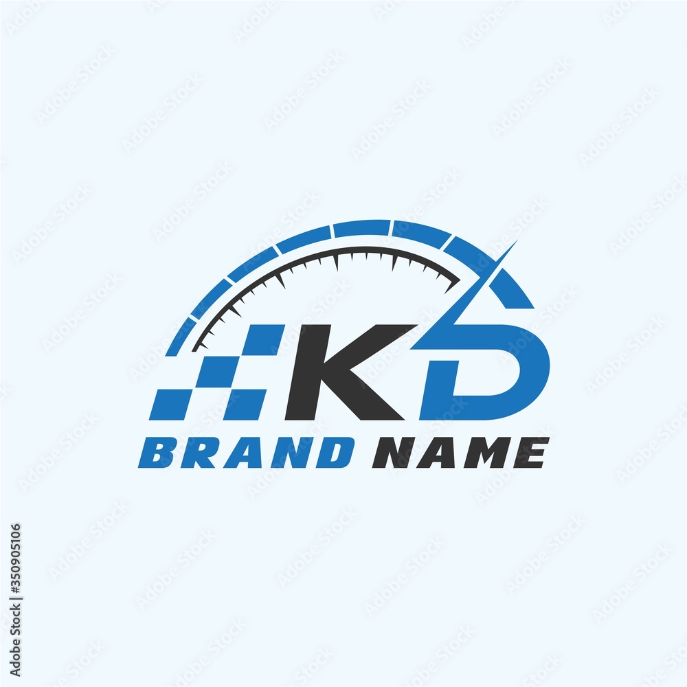 Letter K D logo icon design template elements Letter K D logo icon design template elements