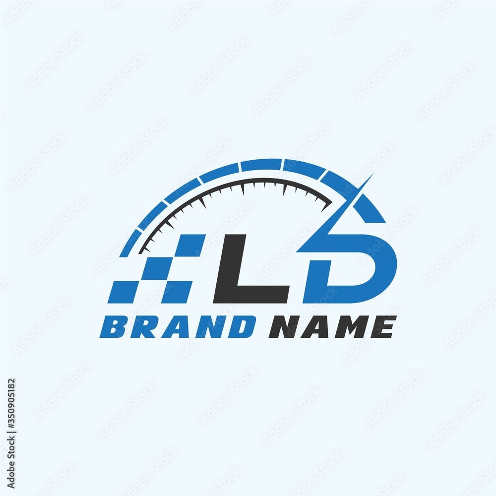 Letter L D logo icon design template elements Letter L D logo icon design template elements