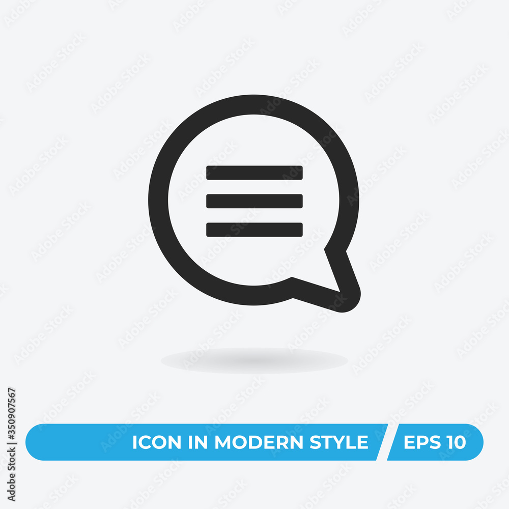 Comment vector icon, simple sign for web site and mobile app. Comment vector icon, simple sign for web site and mobile app.