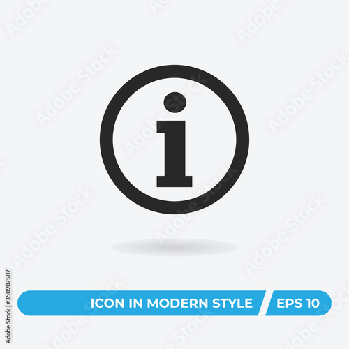 Information vector icon, simple sign for web site and mobile app.