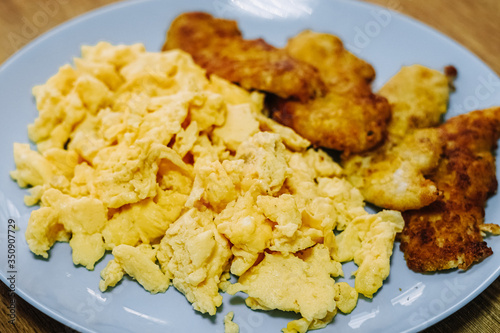 scramble egg for breakfast