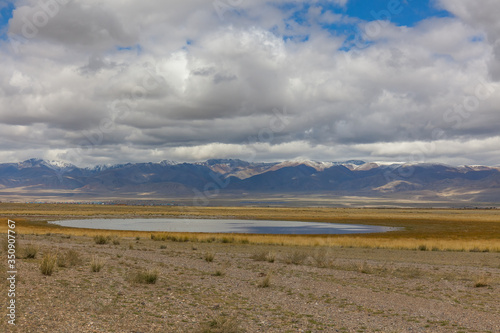 Summer View of Altai, Russia. Altai Republic is one of Russia's ethnic republics.