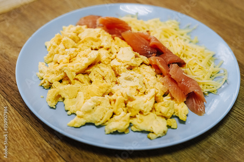 scramble egg for breakfast