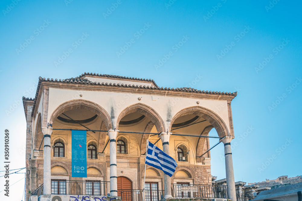 ATHENS, GREECE - February 29, 2022: Athens Flea market in Athens, Greece