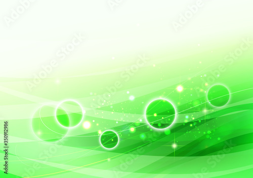 abstract green background with bubbles