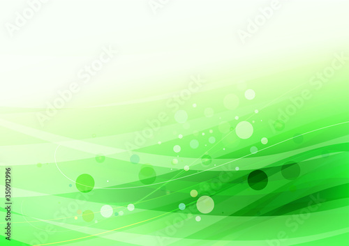 abstract green wave background
