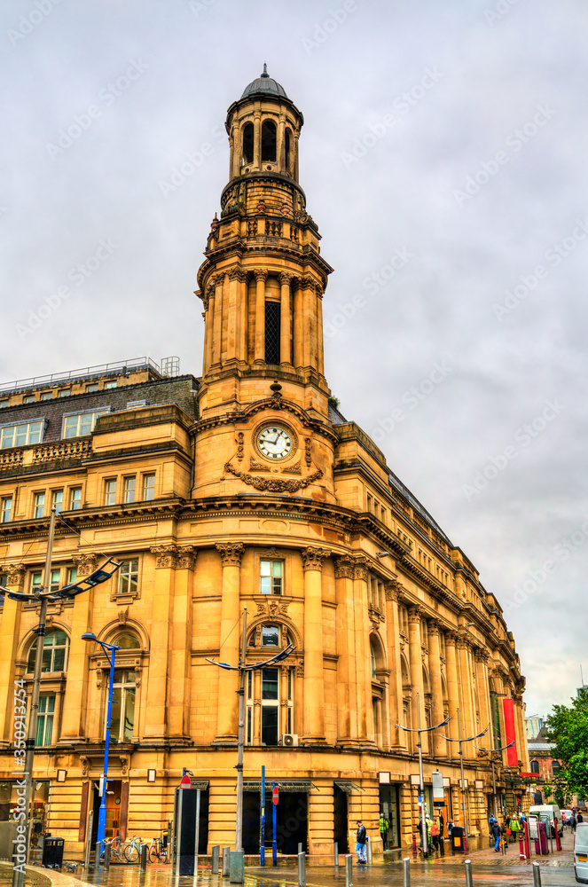 The Royal Exchange, a historic building in Manchester, England