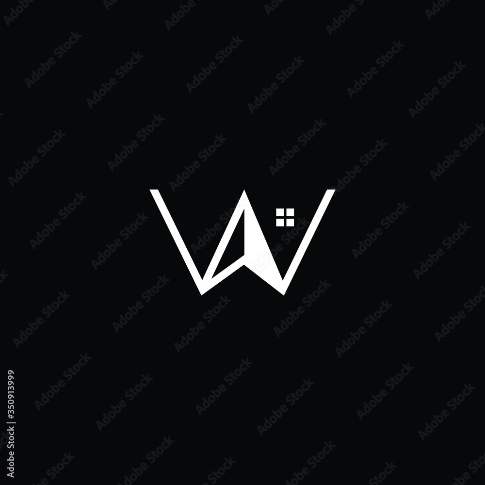 Letter W in vector for Real Estate , Property and Construction Logo design for business corporate sign. Minimal logo design template on white background. Letter W in vector for Real Estate , Property and Construction Logo design for business corporate sign. Minimal logo design template on white background.
