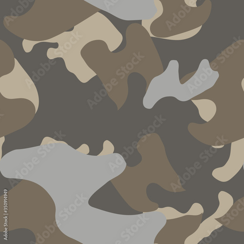 Urban camouflage of various shades of grey and brown colors