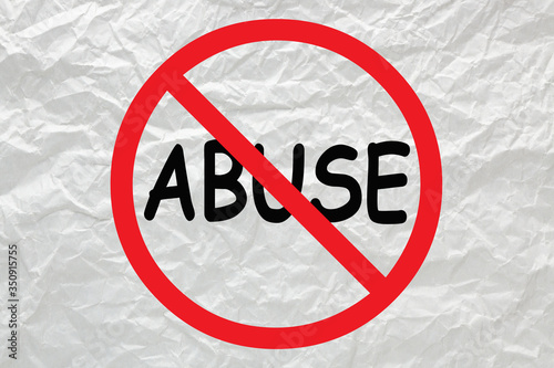 Stop Abuse Sign photo