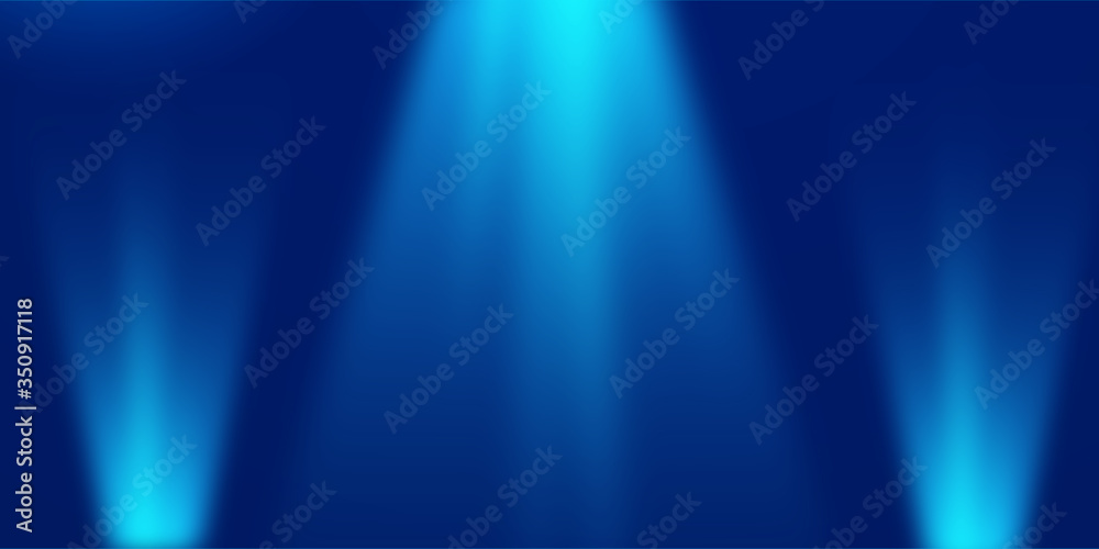 Abstract blue blur lighting background illustration with copy space for your text