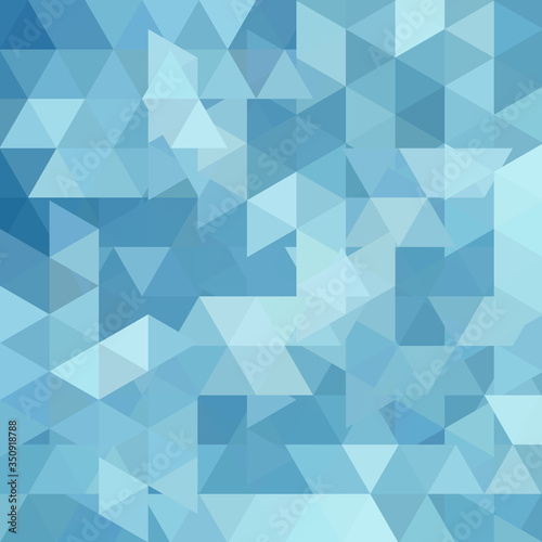 Background of blue geometric shapes. Abstract triangle geometrical background. Mosaic pattern. Vector EPS 10. Vector illustration