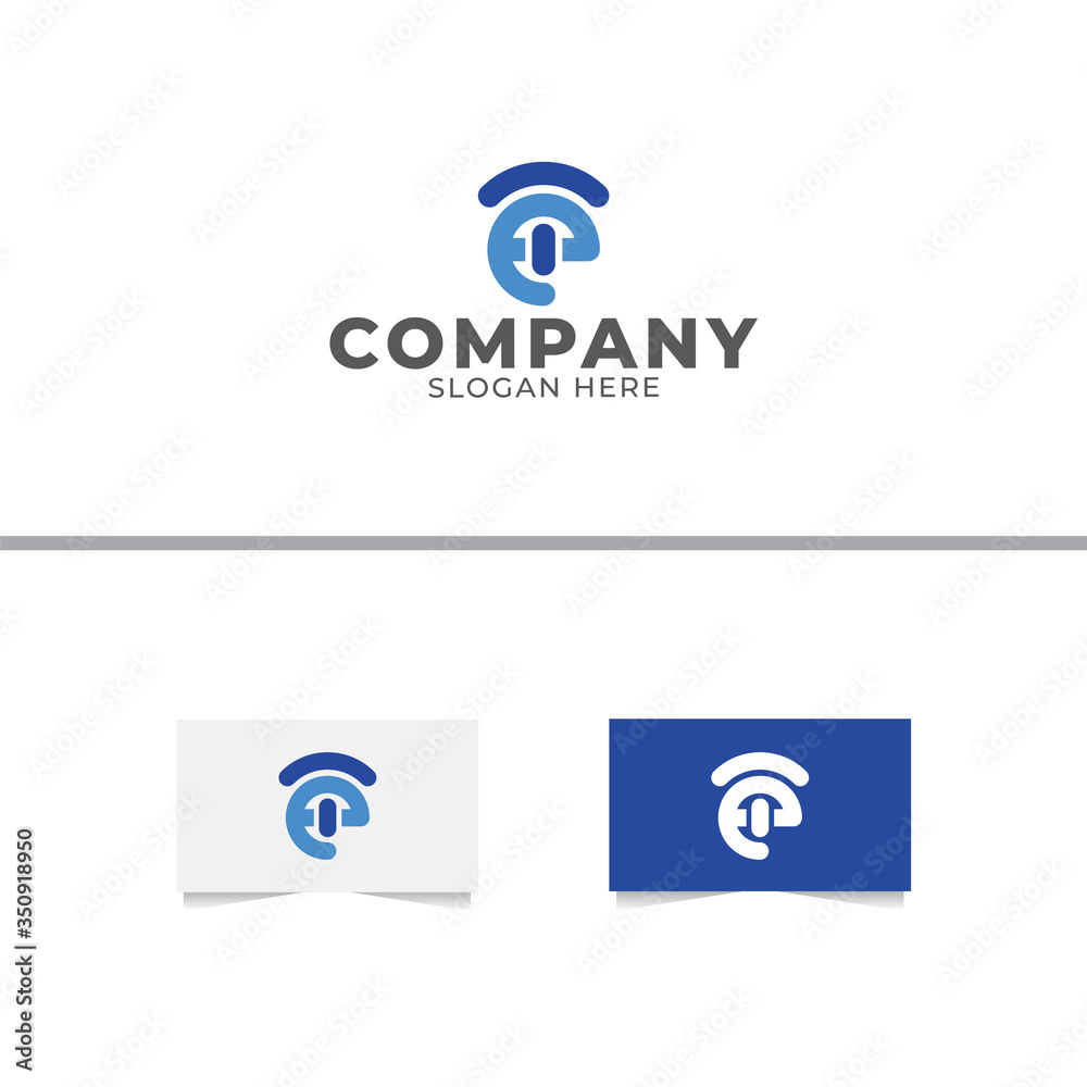 Letter E and T Logo Design Vector Template
