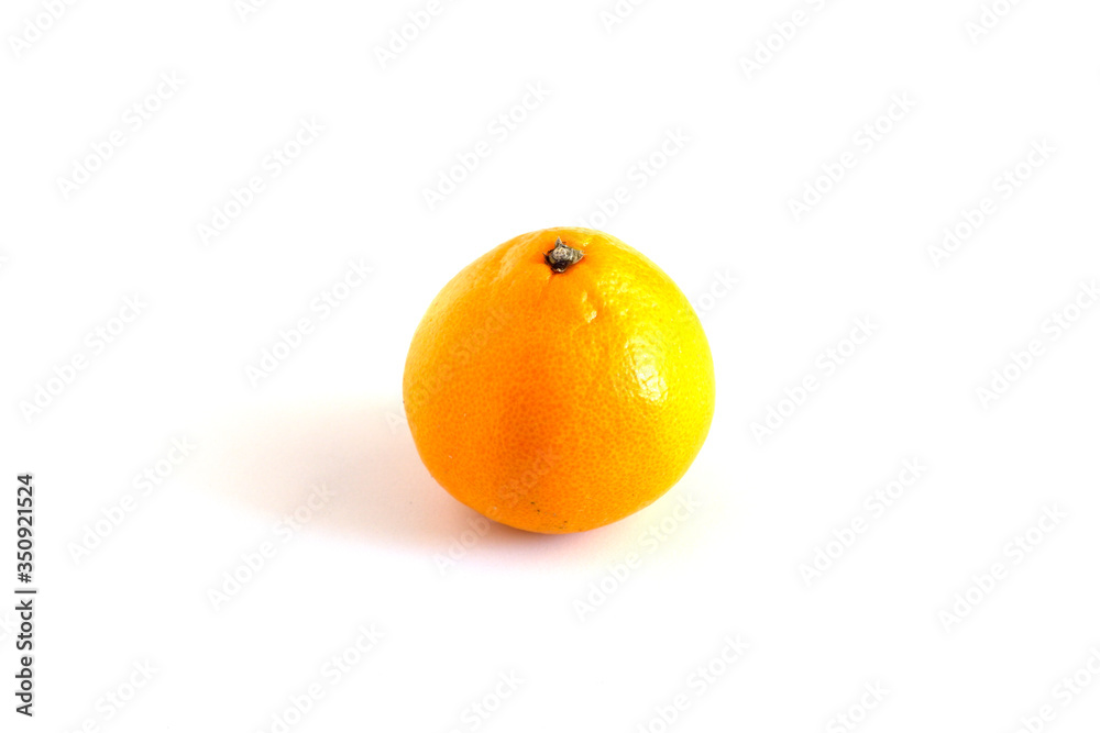 Mandarin on a white background. Useful citrus fruits. Vitamins Mandarin on a white background. Useful citrus fruits. Vitamins