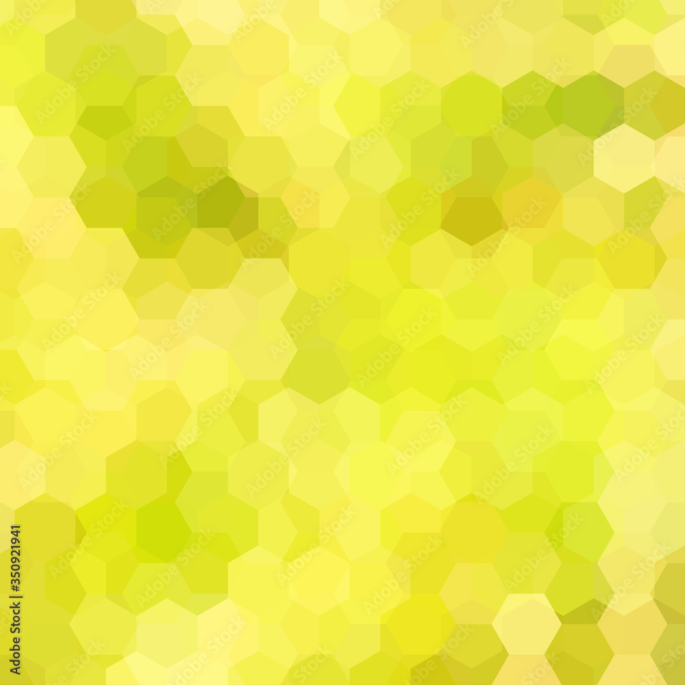 Geometric pattern, vector background with hexagons in yellow, green tones. Illustration pattern Geometric pattern, vector background with hexagons in yellow, green tones. Illustration pattern