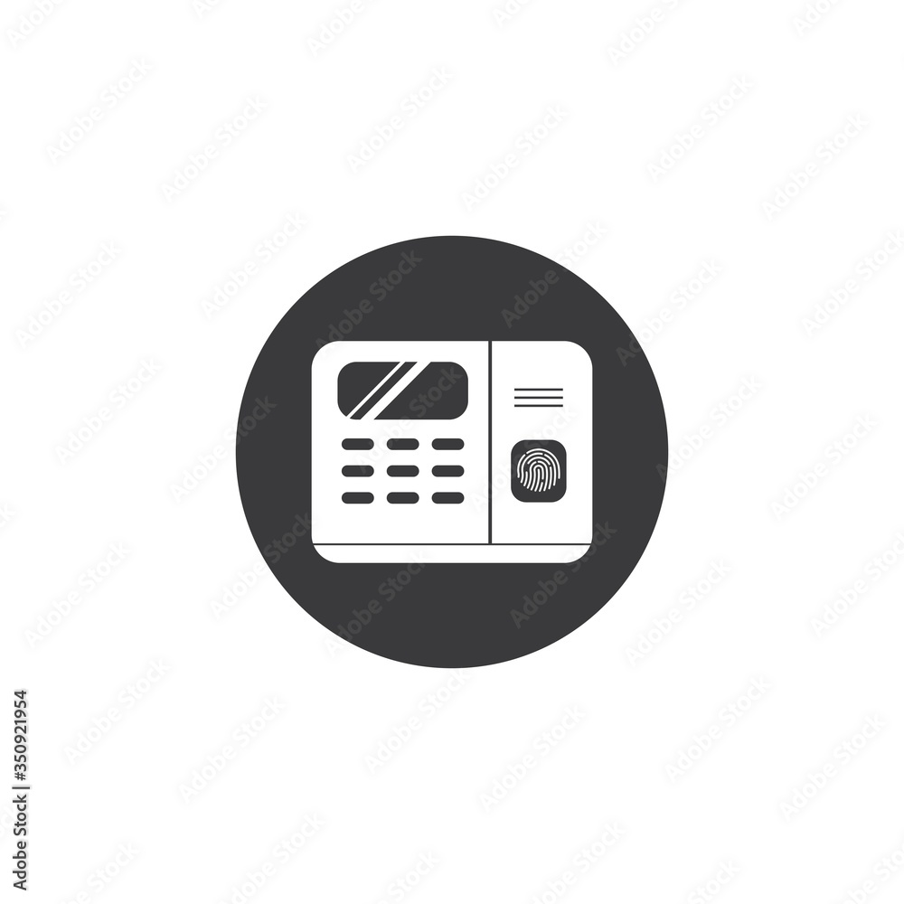fingerprint scanner machine icon vector illustration design fingerprint scanner machine icon vector illustration design