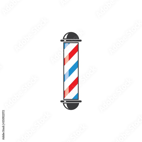 barber pole  icon logo vector icon