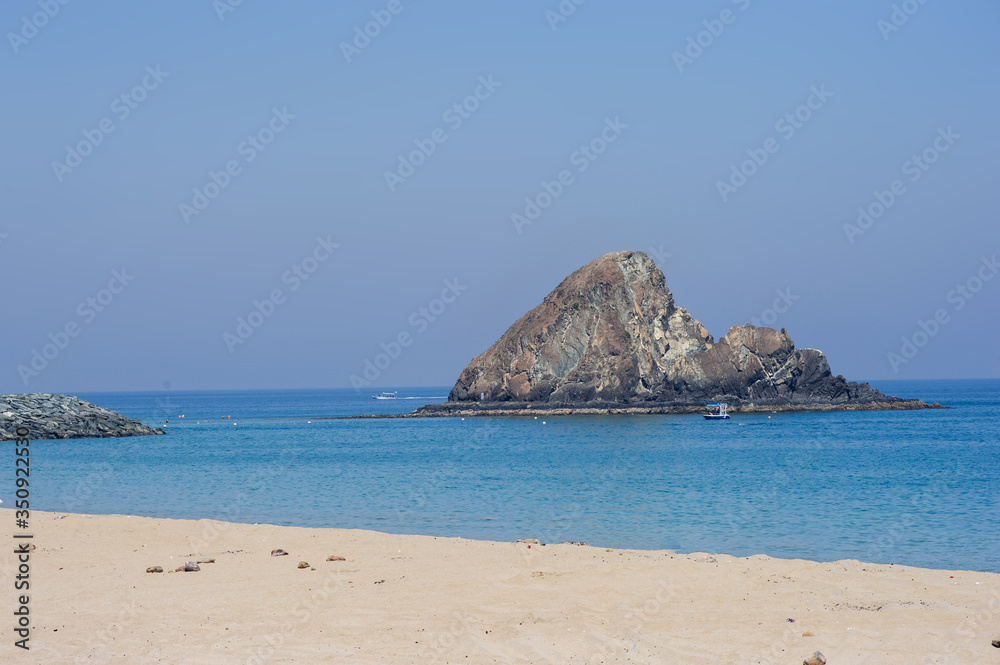 The coast of Fujeirah,UAE in the March of 2019.