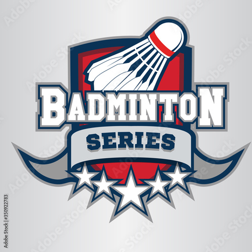 Badminton Sport Logo Design Vector
