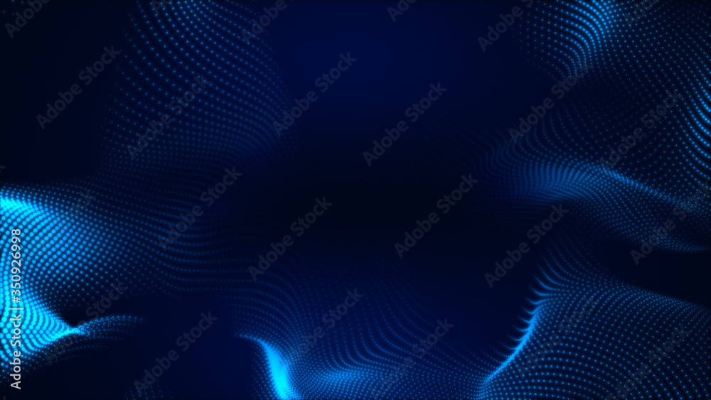 Dot white blue wave light screen gradient texture background. Abstract technology big data digital background. 3d rendering. Dot white blue wave light screen gradient texture background. Abstract technology big data digital background. 3d rendering.