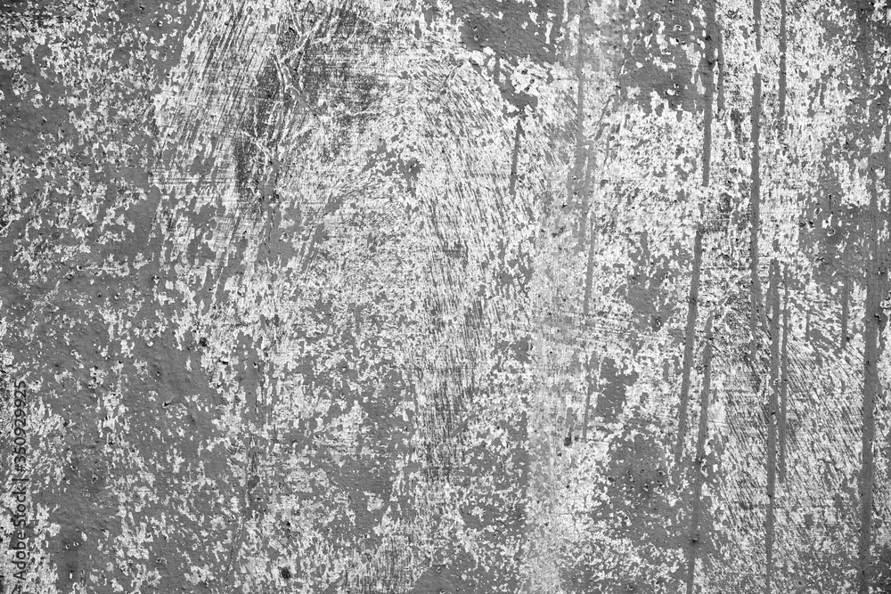 Fototapeta premium abstrakcja skorodowana stara farba na metalowych ścianach Ściana jest popękana starą farbą, Zardzewiała na starym metalowym tle, Metalowa rdza Tekstura, stara metalowa żelazna rdza tekstura