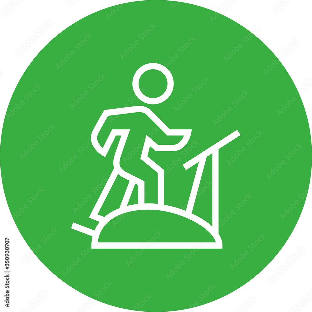 Elliptical Cross Trainer Outline Icon Elliptical Cross Trainer Outline Icon