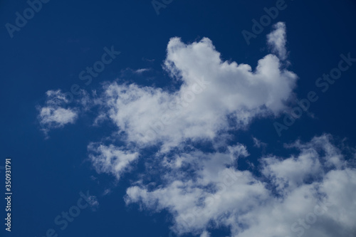 Blue sky background with clouds